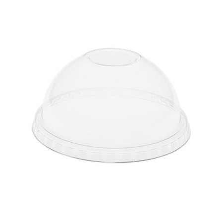 Pactiv , Dome Plas Cup Lid F/12-2 4Oz No Hole Cle 12/75 YPDL24CNH